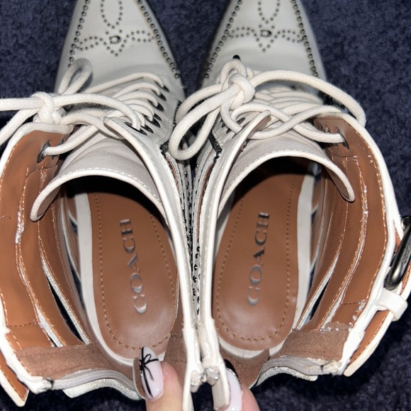 Coach zip up western boots size 6 - Picture 5 of 10